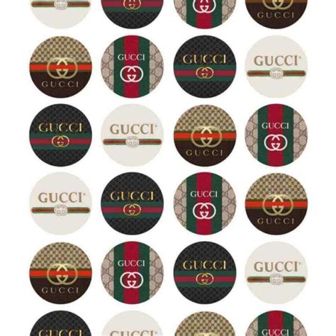 Gucci Design on Edible A4 Premium Icing Sheet 